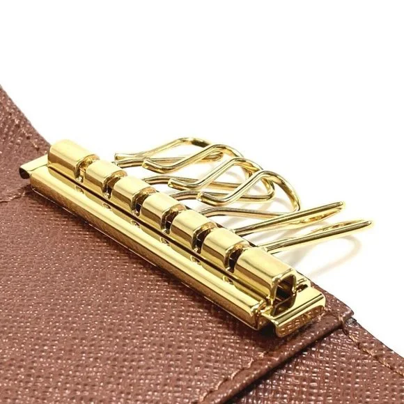 AUTH LOUIS VUITTON Multicles6 6-Ring Key Case Monogram Canvas Brown - Picture 9 of 12